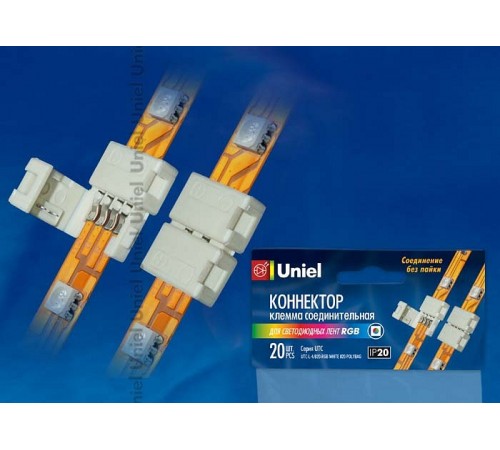 Соединитель лент линейный жесткий Uniel 06607 Соединитель лент линейный жесткий Uniel 06607