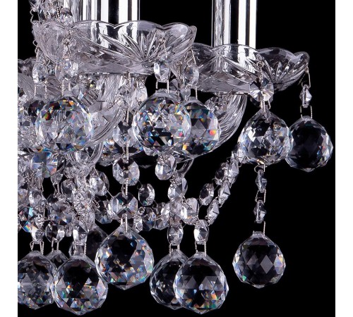 Подвесная люстра Bohemia Ivele Crystal 1413/6/141/Ni/Balls 1413