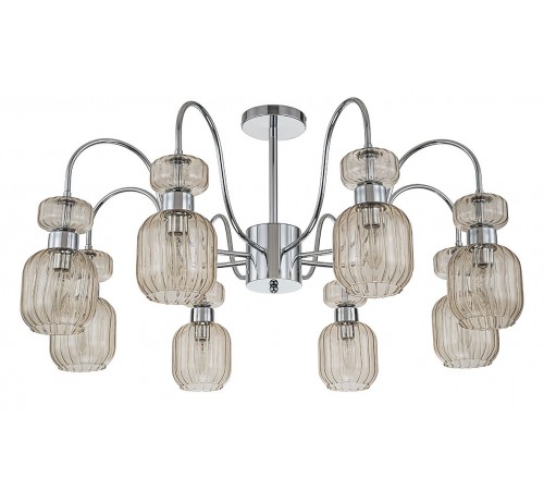 Люстра на штанге Escada 1141/8PL Chrome/Beige Gloss Люстра на штанге Escada 1141/8PL Chrome/Beige Gloss