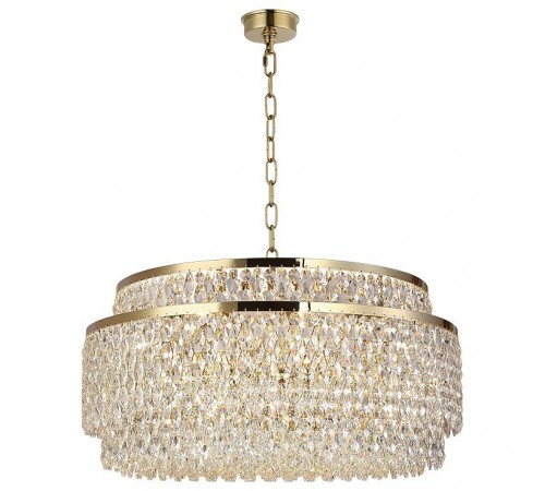 Подвесная люстра Newport 8530/80 C gold polished TIFFANY