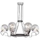 Подвесная люстра LUMINA DECO LDP 9110-6 BK+CHR MARSEO