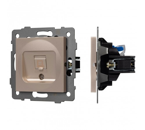 Розетка Ethernet RJ-45 и со шторками, без рамки Arlight 49849 SCT