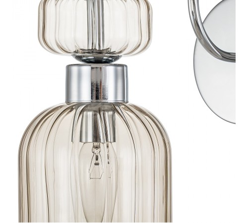 Бра Escada 1141/1A Chrome/Beige Gloss Бра Escada 1141/1A Chrome/Beige Gloss