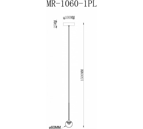 Подвесной светильник MyFar MR1060-1PL Kollins Подвесной светильник MyFar MR1060-1PL Kollins