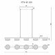Подвесной светильник iLedex 4778-90 MBK+SGD Link