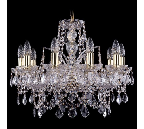 Подвесная люстра Bohemia Ivele Crystal 1411/10/195/G/Leafs 1411 Подвесная люстра Bohemia Ivele Crystal 1411/10/195/G/Leafs 1411