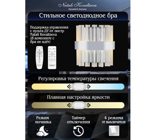 Накладной светильник Natali Kovaltseva LED LAMPS 81126/1W ROYALTON Накладной светильник Natali Kovaltseva LED LAMPS 81126/1W ROYALTON