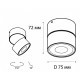 Накладной светильник Italline IT02-010 3000K black IT02-010