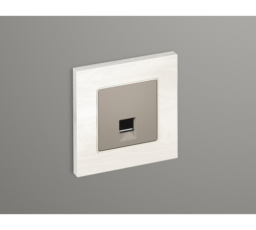 Накладка для розетки RJ-11 или RJ-45 Ambrella Volt AP3720 Quant Накладка для розетки RJ-11 или RJ-45 Ambrella Volt AP3720 Quant