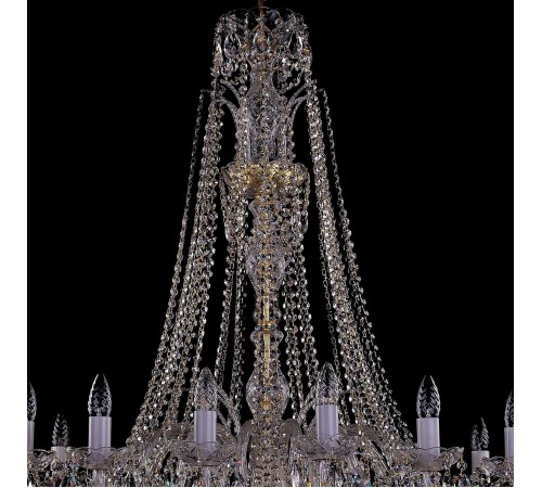 Подвесная люстра Bohemia Ivele Crystal 1411/16/400/XL-115/G 1411