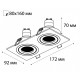 Встраиваемый светильник Italline M02-026021 white M02-026