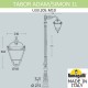 Фонарный столб Fumagalli U33.205.M10.AXH27 Simon