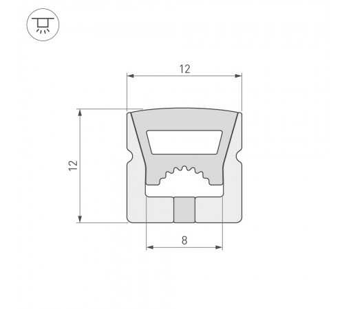 Короб накладной гибкий Arlight 040285 WPH Короб накладной гибкий Arlight 040285 WPH