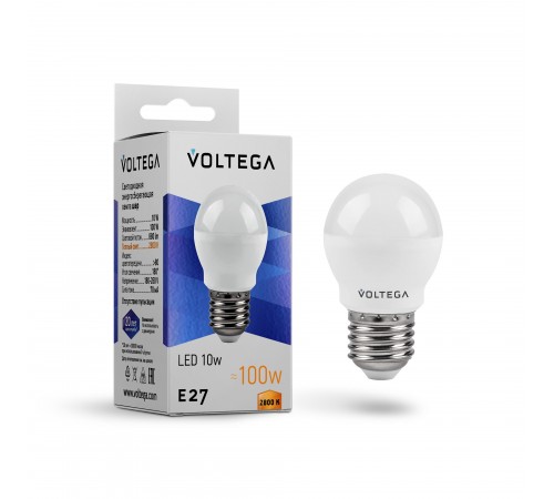Лампа светодиодная Voltega 8455 Globe 10W Лампа светодиодная Voltega 8455 Globe 10W