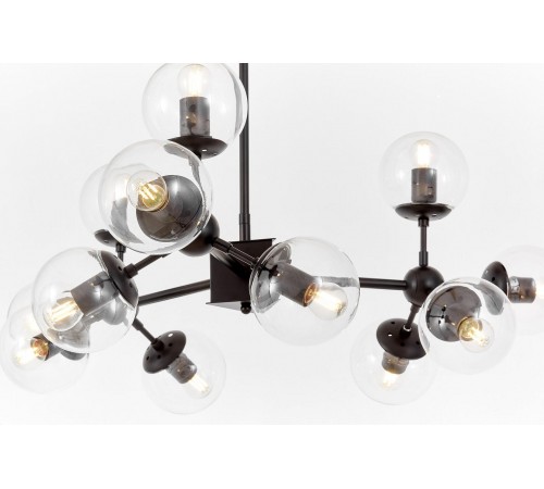 Люстра на штанге LUMINA DECO LDP 160-12 BK+PR Zodiak Люстра на штанге LUMINA DECO LDP 160-12 BK+PR Zodiak
