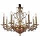 Подвесная люстра Lucia Tucci FIRENZE 1780.8.2 antique gold Firrnze