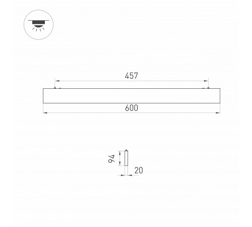 Модульный светильник Arlight 031470 LINEAIR FLAT Модульный светильник Arlight 031470 LINEAIR FLAT