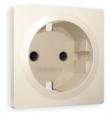Накладка для розетки с заземлением и со шторками Ambrella Volt AP3270 Quant