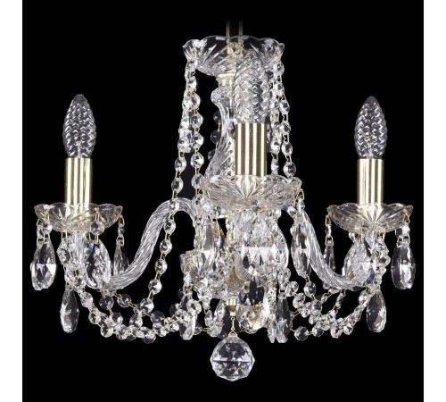 Подвесная люстра Bohemia Ivele Crystal 1402/3/141/G 1402 Подвесная люстра Bohemia Ivele Crystal 1402/3/141/G 1402