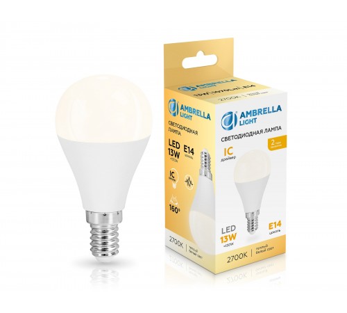 Лампа светодиодная Ambrella Light 451313 G45 Лампа светодиодная Ambrella Light 451313 G45