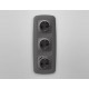 Накладка для розетки с заземлением и со шторками и 2хUSB type A и C Ambrella Volt OP6600 Quant