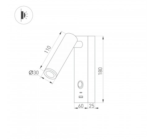 Бра Arlight 031394(1) SP-BED