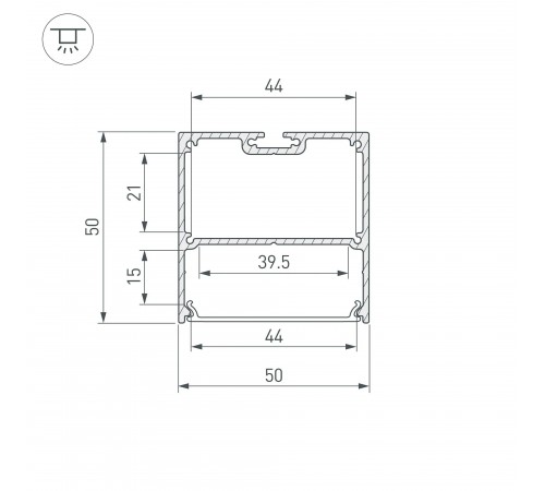 Профиль накладной Arlight 043977 SL-LINE Профиль накладной Arlight 043977 SL-LINE