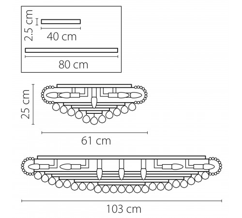 Накладной светильник Osgona 704214 Monile