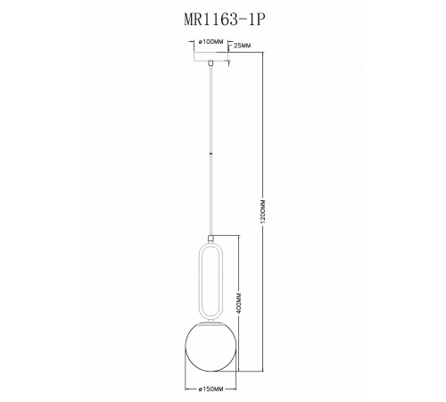 Подвесной светильник MyFar MR1163-1P Pierre Подвесной светильник MyFar MR1163-1P Pierre