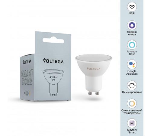 Лампа светодиодная с управлением через Wi-Fi Voltega 2425 Wi-Fi bulbs Лампа светодиодная с управлением через Wi-Fi Voltega 2425 Wi-Fi bulbs