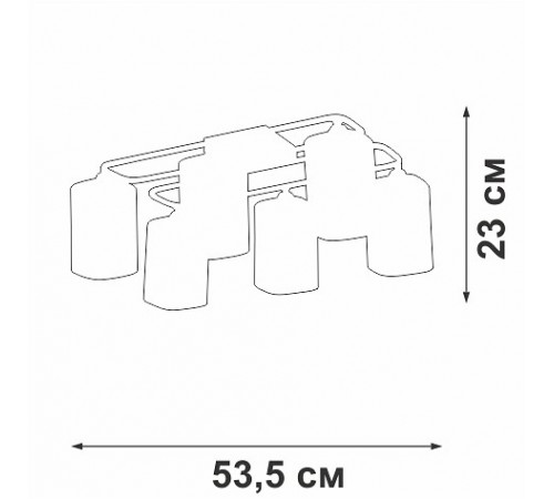 Потолочная люстра Vitaluce V3092-1/6PL V3092