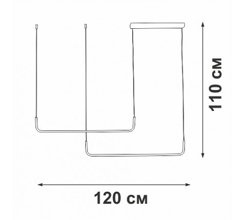 Подвесной светильник Vitaluce V2530-1/2S V2530 Подвесной светильник Vitaluce V2530-1/2S V2530