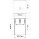 Встраиваемый светильник Arlight 025738 LT-GAP-S70x70-3W Warm3000 (WH, 30 deg)