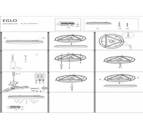 Накладной светильник Eglo ПРОМО 97878 Frania-S Накладной светильник Eglo ПРОМО 97878 Frania-S