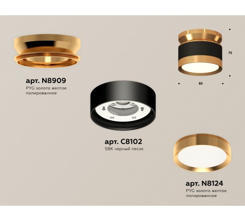Накладной светильник Ambrella Light XS8102060 XS Накладной светильник Ambrella Light XS8102060 XS