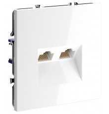 Розетка двойная Ethernet RJ-45 без рамки Voltum VLS060201 S70
