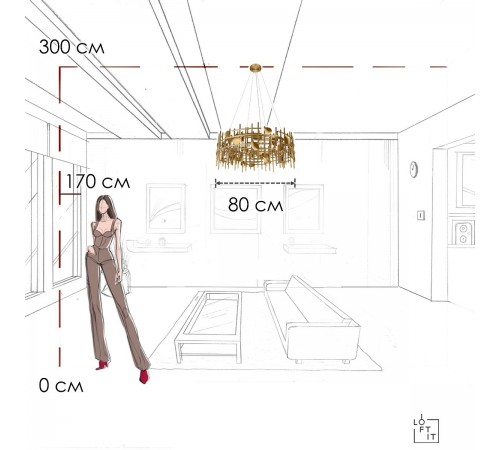 Подвесной светильник Loft it 10396/800C Escama Подвесной светильник Loft it 10396/800C Escama