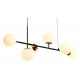 Подвесная люстра iLamp 9136P/6 BK-WH Golden