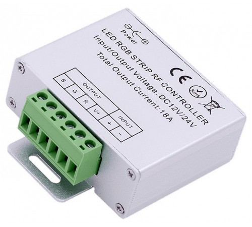 Контроллер-регулятор цвета RGB с пультом ДУ SWG RF-RGB-S5-18A RF RGB Контроллер-регулятор цвета RGB с пультом ДУ SWG RF-RGB-S5-18A RF RGB