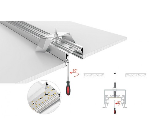 Профиль Arlight 021177 S2-LINIA69-F-2500 ANOD+OPAL Профиль Arlight 021177 S2-LINIA69-F-2500 ANOD+OPAL