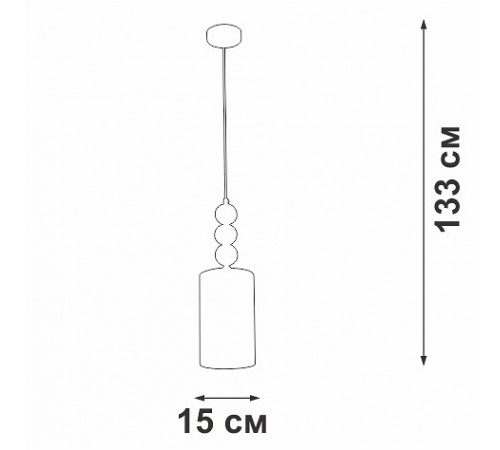 Подвесной светильник Vitaluce V2996-1/1S V2996 Подвесной светильник Vitaluce V2996-1/1S V2996
