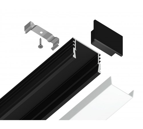 Профиль накладной Ambrella Light GP1750BK GP Профиль накладной Ambrella Light GP1750BK GP