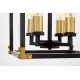 Люстра на штанге LUMINA DECO LDP 1140-4 BK+MD Waldorf