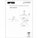 Люстра на штанге iLedex 6827-4 BK+WH Epical