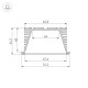 Профиль Arlight 019881 KLUS-POWER-RW70F-2000 ANOD