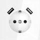 Розетка с заземлением и со шторкой и 2хUSB type A, без рамки Voltum VLS040401 S70