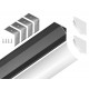 Профиль накладной угловой внутренний Ambrella Light GP2100BK GP