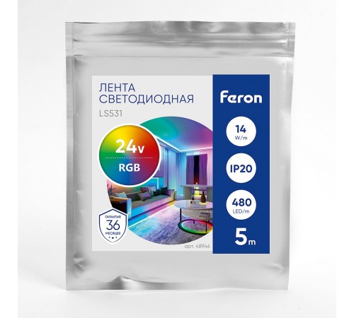 Лента светодиодная Feron 48946 LS531 Лента светодиодная Feron 48946 LS531
