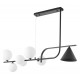 Светильник на штанге LUMINA DECO LDP 7036-7 BK+WT AMADEO