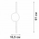 Бра Vitaluce V3040-0/1A V3040